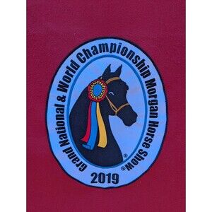 2019 Morgan Horse Show World Championsip Fleece Award Cooler 84x90 Red -Jacks